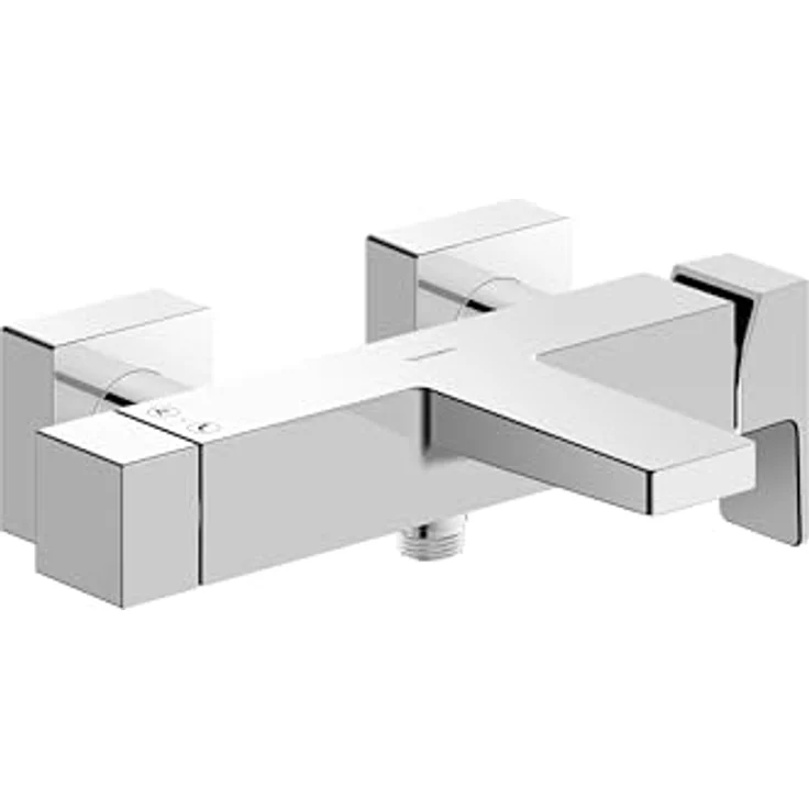 Duravit Manhattan Wannenarmatur Aufputz für 2 Verbraucher, Einhebel-Wannenmischer mit Keramikmischsystem, Chrom, AirPlus Technologie und EasyClean Funktion – Bild 3