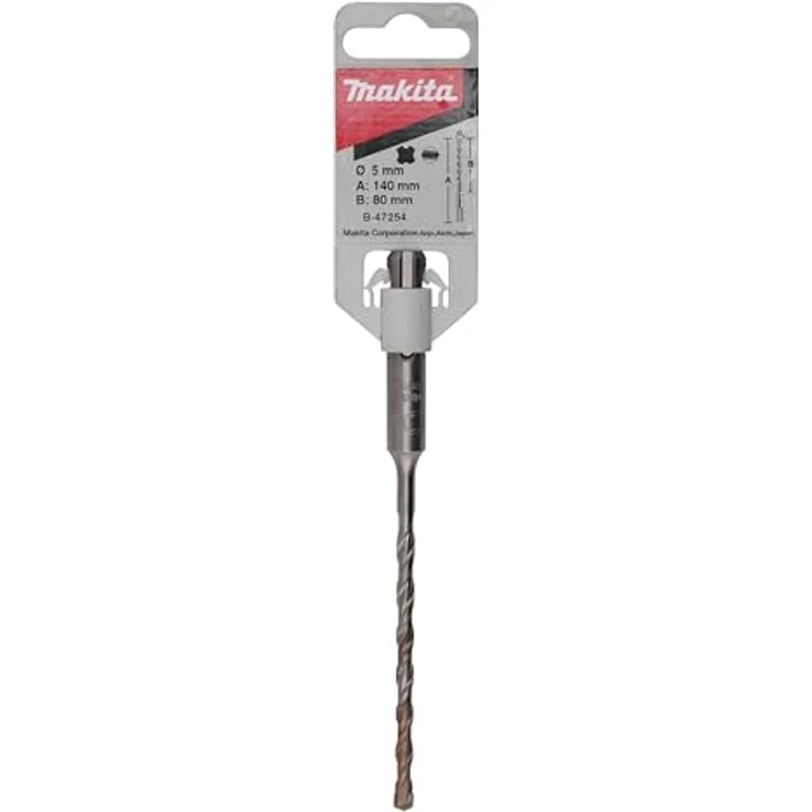 Makita SDS-VPLUS-Bohrer 5x140 mm, HM Bohrer für SDS-PLUS Hämmer mit 2 Power Breaker Schneidkanten – Bild 2