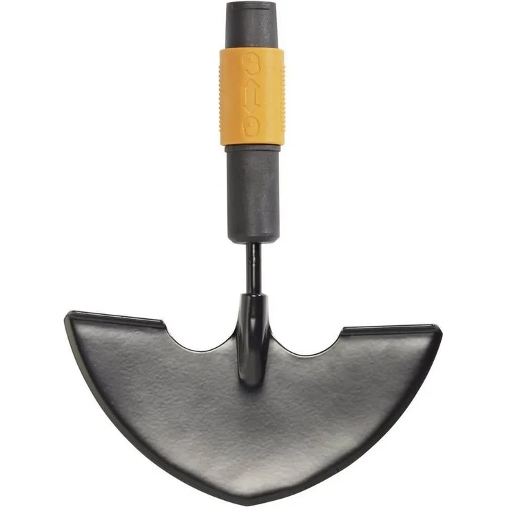 Fiskars QuikFit Kantenstecher Rasenkantenschneider, gehärteter Borstahl, Trittkante