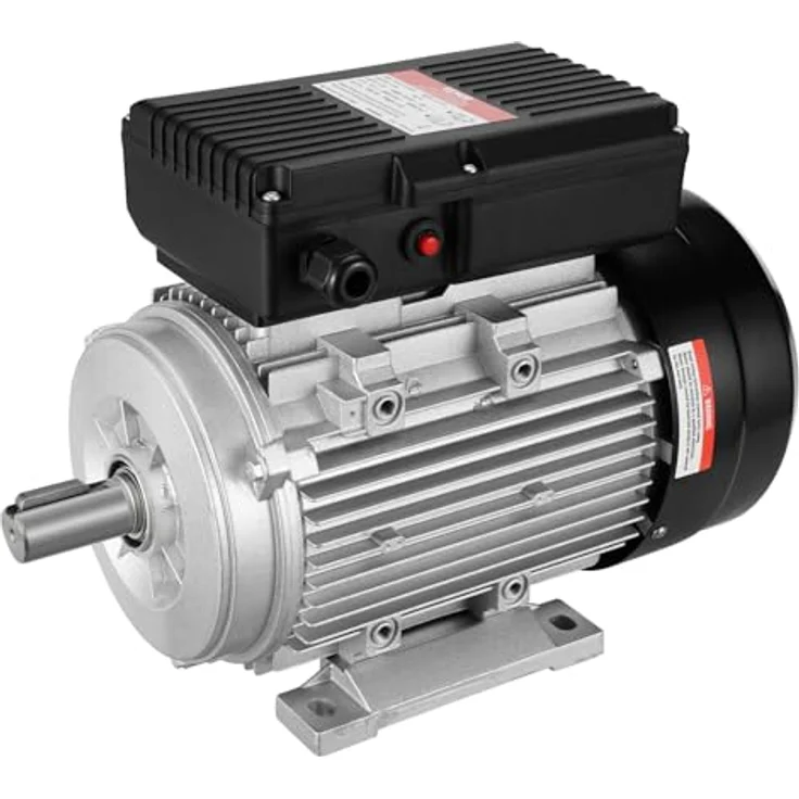 VEVOR 2,2 kW Elektromotor 2800 U/min, einphasig für Luftkompressoren, B3-Rahmen, 24 mm Keilwelle, Rechts-/Linkslauf, AC 220-240 V, 13,8 A – Bild 1