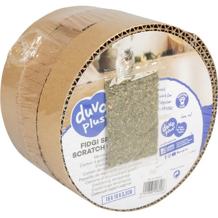 DUVO+ Ersatz-Kratzpappe Fidgi für Fidgiwheel und Fidgistar, optimales Kratzbrett für Katzen