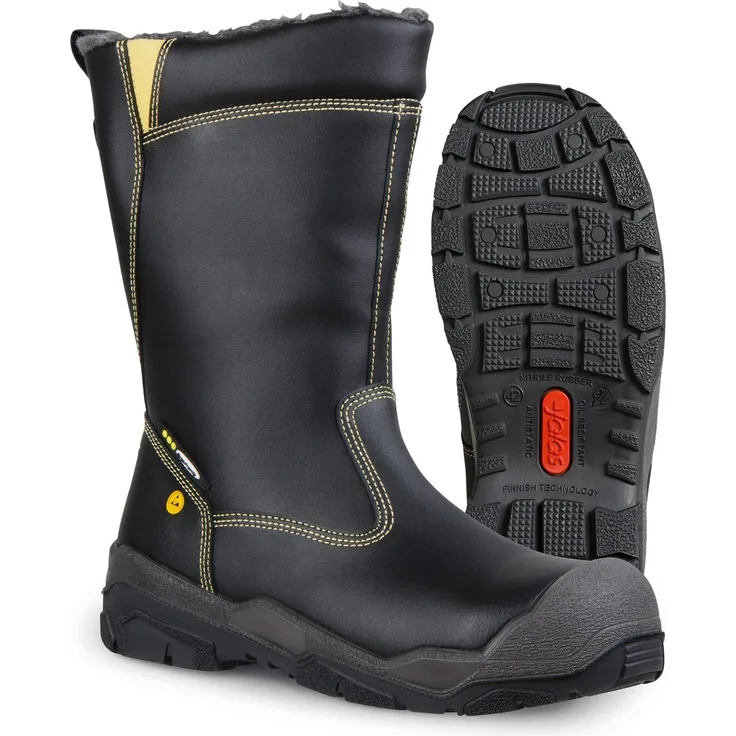 Jalas 1898 Winter King Sicherheitsstiefel S3 SRC CI HRO, gefüttert, hitzebeständig bis 400°C, schwarz, Größe 40
