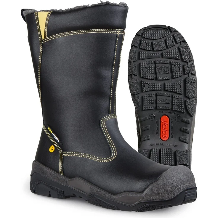 Jalas 1898 Winter King Sicherheitsstiefel S3 SRC CI HRO, gefüttert, hitzebeständig bis 400°C, schwarz, Größe 40