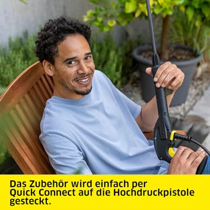 Kärcher Hochdruckreiniger K 2 Premium FJ, Einfachstrahlrohr und Dreckfräser, inkl. Schaumdüse, gelb – Bild 6