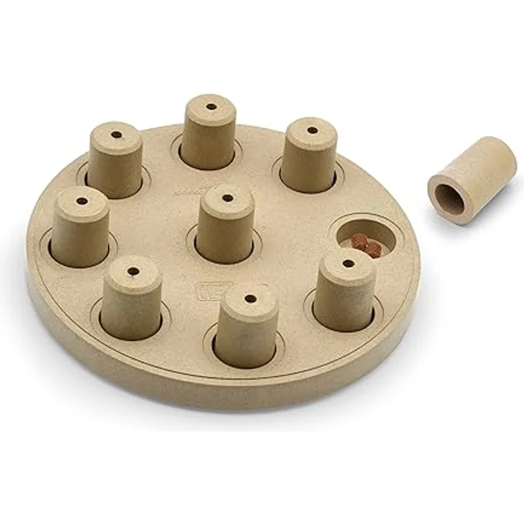 Outward Hound Nina Ottosson by Dog Smart Tan Composite Interactive Treat Puzzle Dog Toy – Bild 1