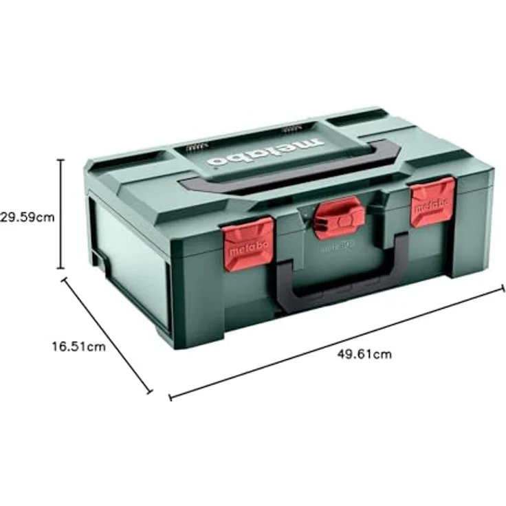Metabo MetaboX 165 L 626890000 System Werkzeug Koffer für Winkelschleifer 125 mm aus Kunststoff Stapelbar – Bild 3