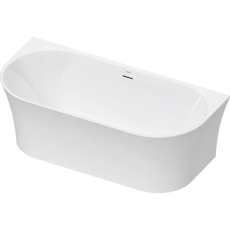 Duravit, DuraSenja Badewanne (226 l, 150 cm, 75 cm), freistehend, mit Rückenschrägen und Push-Open Ablaufventil