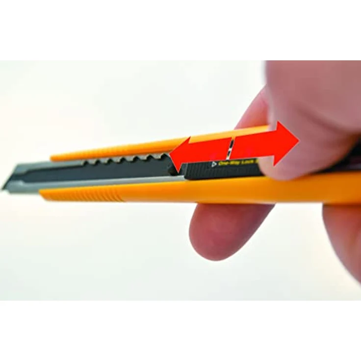 OLFA schlankes Industrie-Cuttermesser A-5 9mm mit Klingenabbrechhilfe – Bild 6
