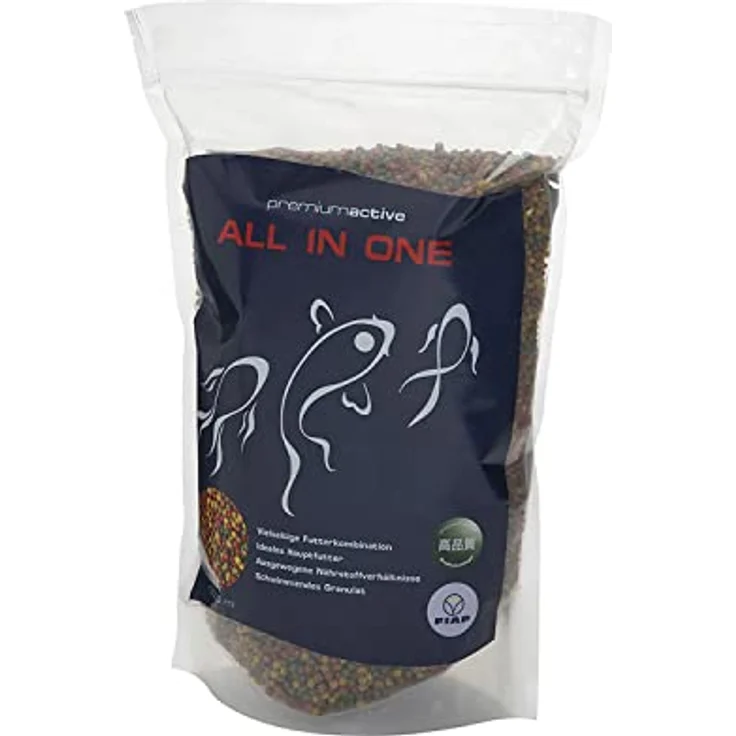 FIAP premiumactive All IN ONE 3.000 ml - 3 verschiedenen Granulate - Alleinfutter - Teich- und Koifische - Futtermix - Teichfische - leichte Verdauung - Keine Trübung - Gartenteich – Bild 1