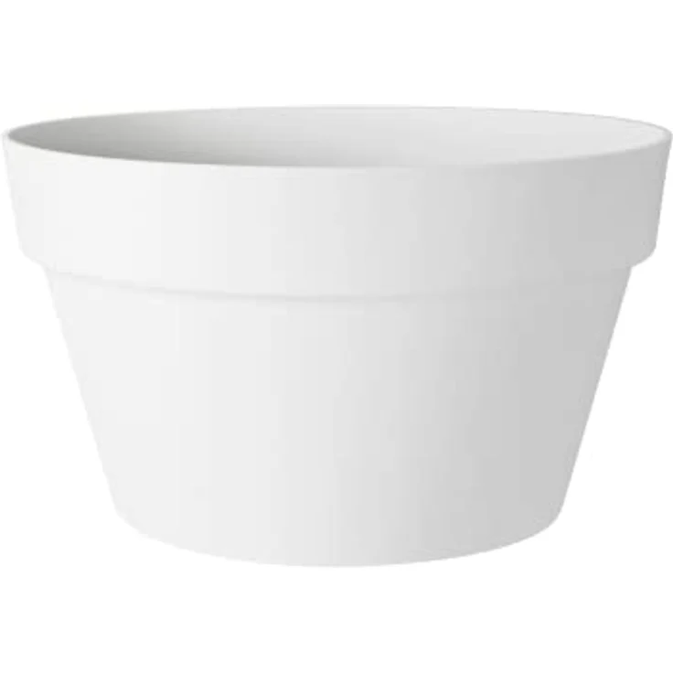 elho Loft Urban Schale 35 - Blumentopf für Außen - Ø 34.5 x H 20.2 cm - Weiß/Weiss – Bild 2