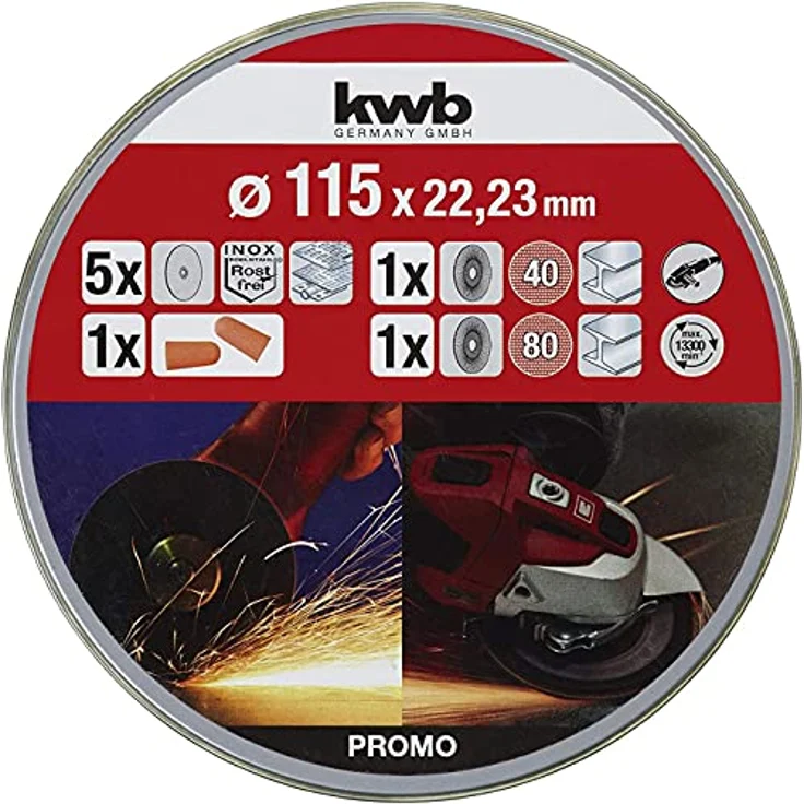 Metall-Set Trennscheiben 115 7er Dose – Bild 3