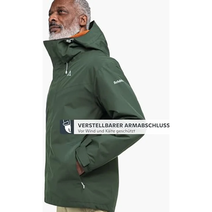 Schöffel Doppeljacke Hiking 3in1 Jacket Style Okere MNS, Wassersäule 10.000 mm, atmungsaktiv, schwarz – Bild 7