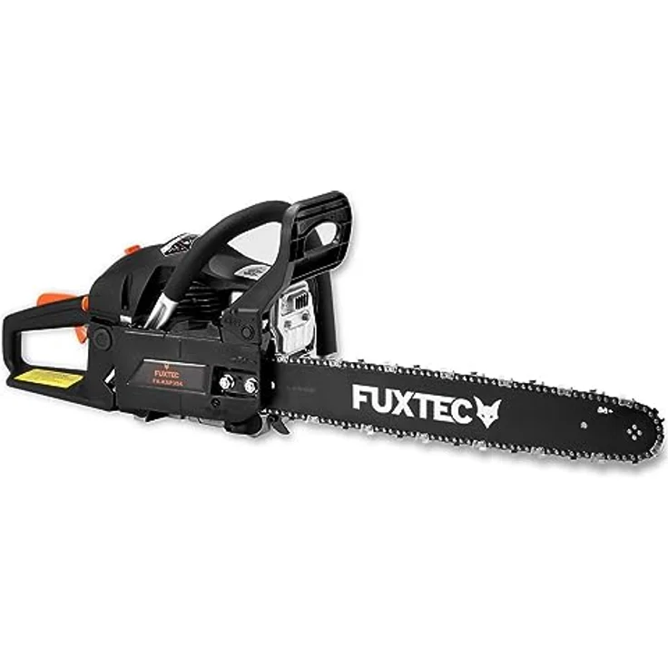 FUXTEC Benzin Kettensäge FX-KSP354 – Motorsägen Leisatung 2,2KW/ 54ccm Hubraum & EASY-Start – Schwertlänge 18 Zoll – Gewicht von 5,47Kg / Notstopp-Kippschalter – Bild 2