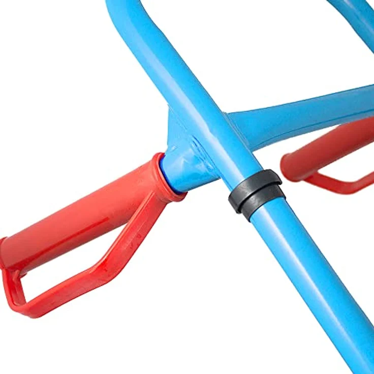Bituxx Treppensackkarre Ausziehbar, bis 200 kg Traglast, mit einstellbarem Haltegriff, blau – Bild 8