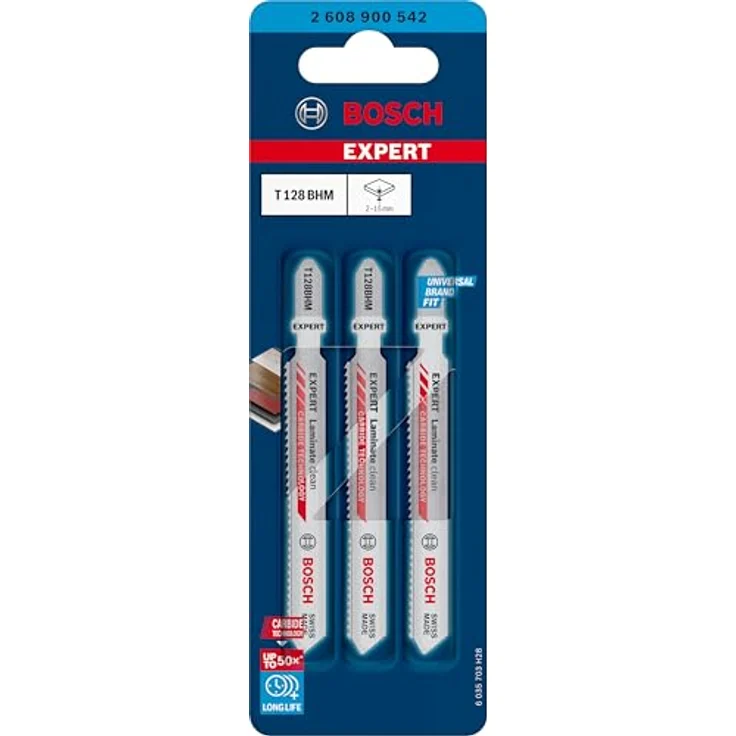 Bosch Stichsägeblatt Laminate Clean T 128 BHM Gesamtlänge 92 mm Zahnteilung 1,8 mm – Bild 2