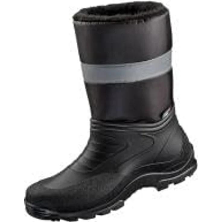 Helmut Feldmann Winterschlupfstiefel Skagen Gr.43 schwarz, PVC/Nyl. mit Reflexstreifen, wasserabweisend, wärmespeichernd, rutschfest – Bild 3