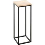 HAKU Blumenständer Schwarz-Eiche, modernes Design aus Stahlrohr, robuste Verarbeitung, vielseitiges Wohnaccessoire