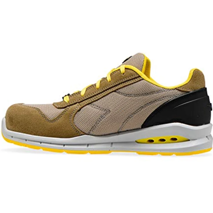 Diadora Run Airbox Low, S1P Sicherheitsschuhe aus perforiertem Wildspaltleder mit Aluminiumkappe, atmungsaktivem Nylonfutter und herausnehmbarer Einlegesohle, Größe 41 – Bild 2