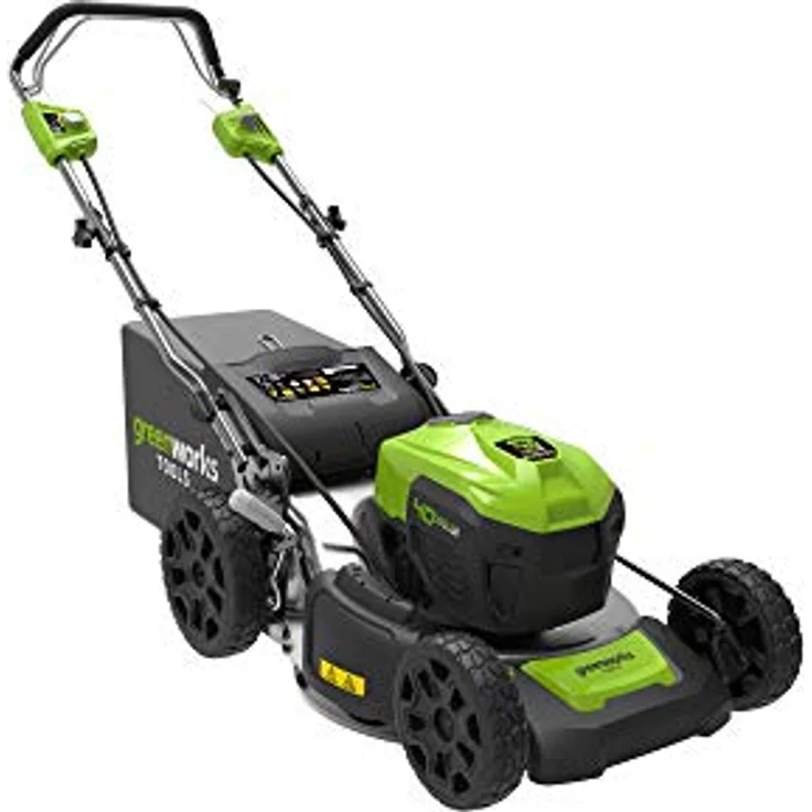 Greenworks Akku-Rasenmäher GD40LM46SP (Li-Ion 40V 46cm Schnittbreite bis 750m² 3in1 Mulchen Selbstfahrantrieb Seitenauswurf 55l Fangkorb 7-fache Schnitthöhenverstellung ohne Akku und Ladegerät) – Bild 5