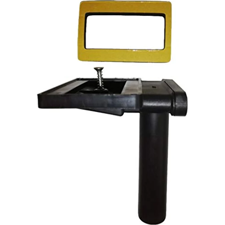 Überlauf - 90 Grad - für Spülen mit Überlauf in Ablagefläche neben dem Becken - rechteckig flach - 50 mm x 80 mm – Bild 1