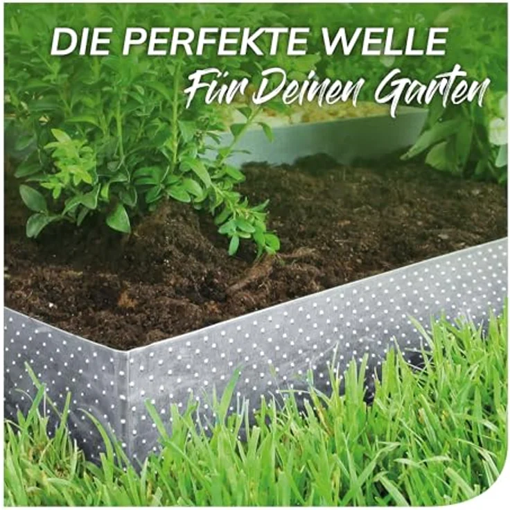 bellissa Rasenkante Welle verzinkt 14 cm x 500 cm – Bild 2