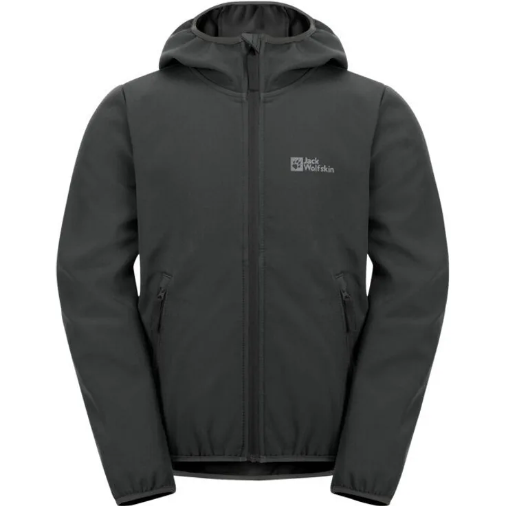 Jack Wolfskin Softshelljacke FOURWINDS JACKET KIDS, atmungsaktiv und winddicht, blau