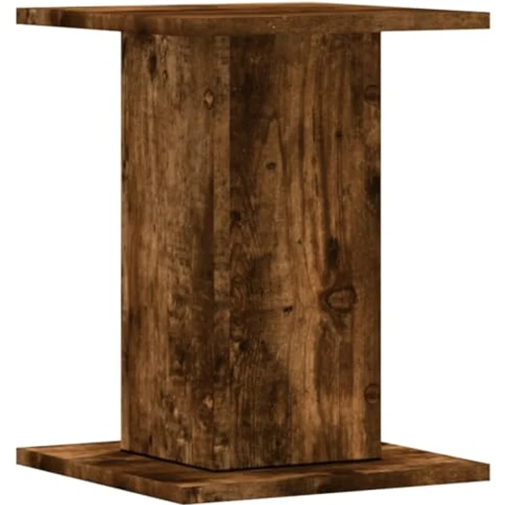 vidaXL Blumenständer Pflanzenständer 2 Stk. Räuchereiche 30x30x40 cm Holzwerkstoff (1 St) mit hoher Belastbarkeit – Bild 8