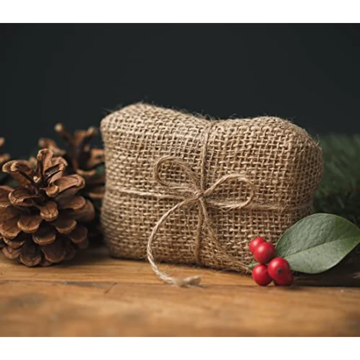 D.RECT Jute-Schnur 250m Natur Braun, 2mm Dicke, für Verpackung, DIY, Floristik und Dekoration – Bild 2
