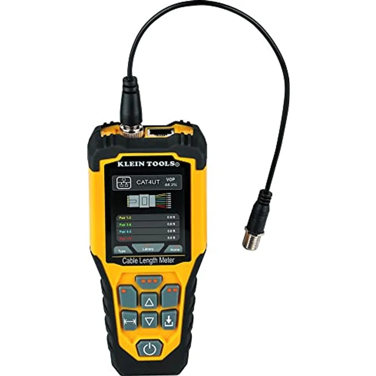 Klein Tools 501-915 Kabeltester TDR Kabellängenmesser misst Elektro-, Daten-, Zwei-Draht- und Romex-Kabel, inklusive Leitungen, Tragetasche – Bild 5