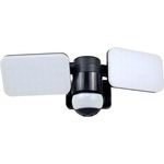 ELRO LF70 Duo-LED-Außenleuchte mit Bewegungssensor – 2 x 10 W – 1200 LM – IP54 Wasserdicht - Schwarz