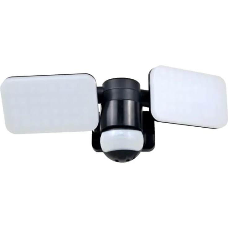 ELRO LF70 Duo-LED-Außenleuchte mit Bewegungssensor – 2 x 10 W – 1200 LM – IP54 Wasserdicht - Schwarz – Bild 1