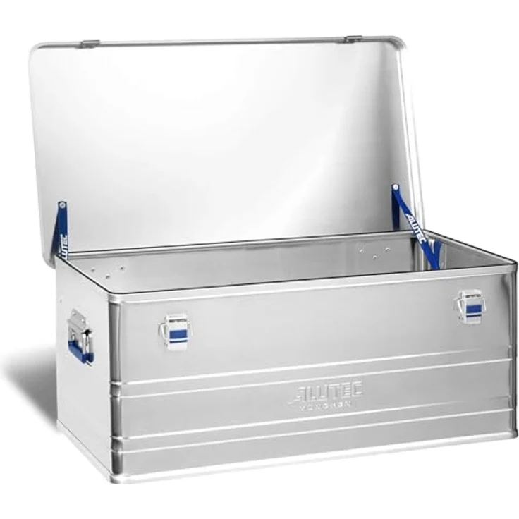 ALUTEC Aluminiumbox Comfort 140, werkzeugbox mit 140 l Fassungsvermögen, staub-/spritzwassergeschützt, Innenmaße 870 x 460 x 350 mm, Gewicht 7,70 kg – Bild 2