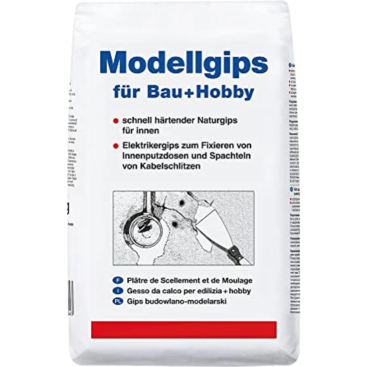 Decotric Modellgips für Bau und Hobby, 1,5 kg  – Bild 2