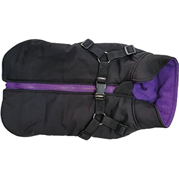 Nobby Hundemantel SOBAK 2 in 1, schwarz-lila, 29 cm, 1 Stück – Bild 2