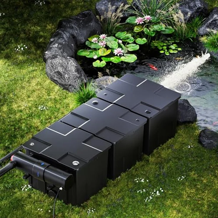 WilTec Set SunSun 90000l Bio Teichfilter 36W UVC Teichklärer – Bild 3