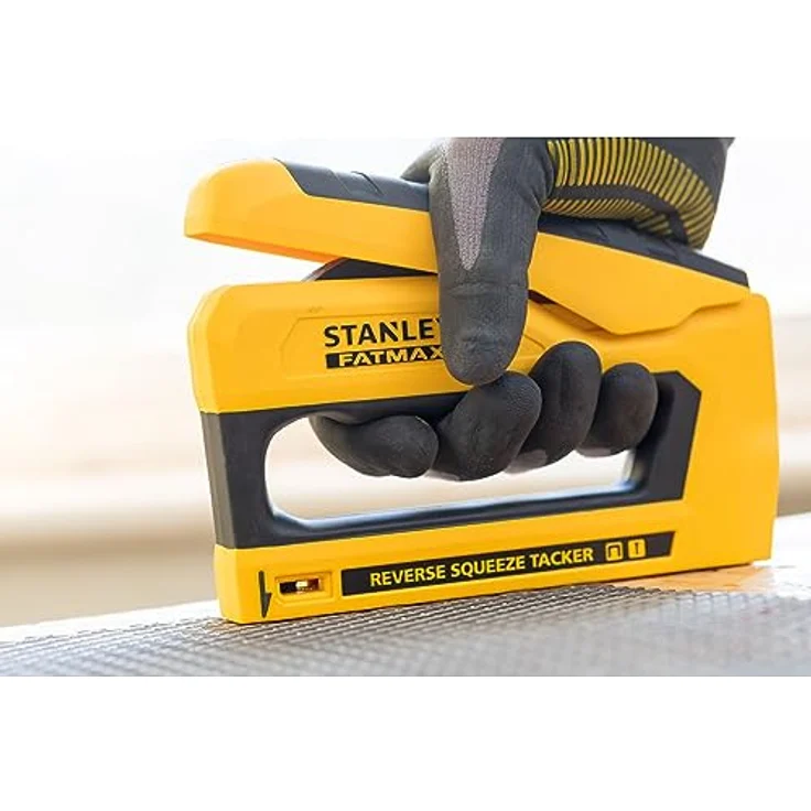 Stanley by Black & Decker Handtacker FMHT0-80551, 25% weniger Kraftaufwand, Nylon-Verbundmaterial, Schwarz – Bild 7