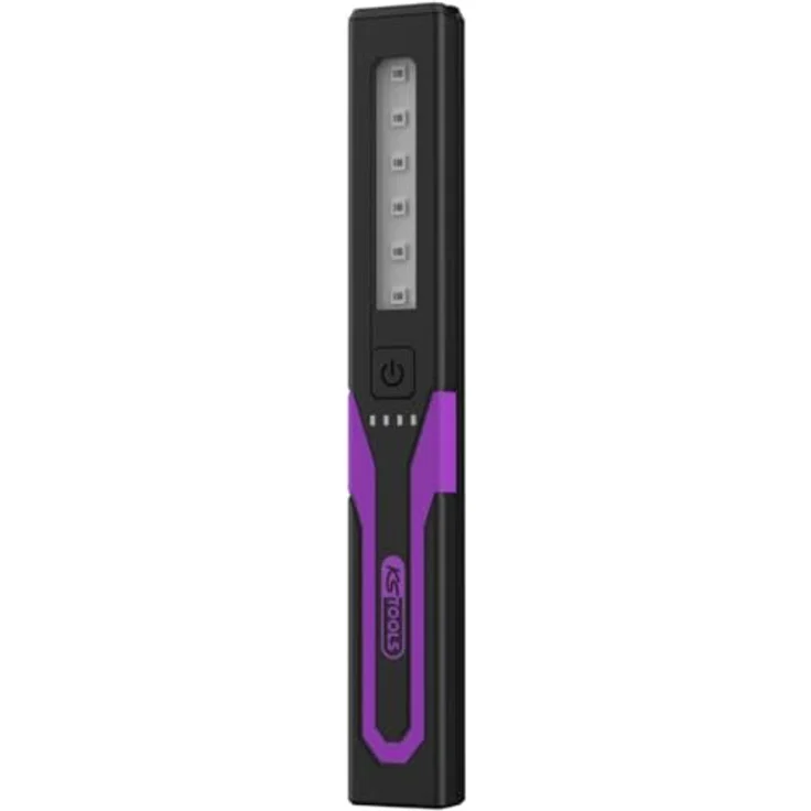 KS Tools 150.4641 eQi UltimateBEAM UV-Lecksuchleuchte 365 nm, Taschenlampe mit Lithium-Ionen-Hochleistungs-Akku, spritzwassergeschützt nach IP54, kompakte Bauform – Bild 1