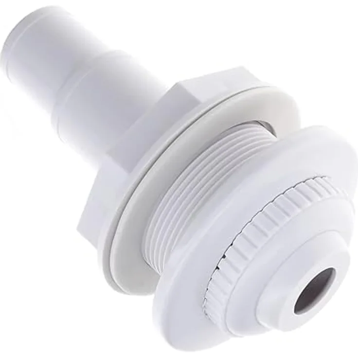 Amapool Einströmdüse 14 cm, verstellbare Einlaufdüse für Pool mit 38/32 mm Schlauchtülle, schwenkbarer Düsenkopf, tropfsicher mit Silikon-Dichtungen