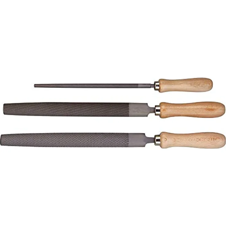 Ulmia Feilen-/Raspelsatz, 3-teilig, Holzbearbeitung, Ergonomisches Design, 439