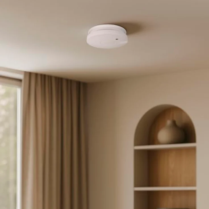 Smartwares FSM-11750 Rauchmelder, Austauschbare 5-Jahres-Batterie, optischer Sensor, 85 dB Alarm, einfache Installation – Bild 2