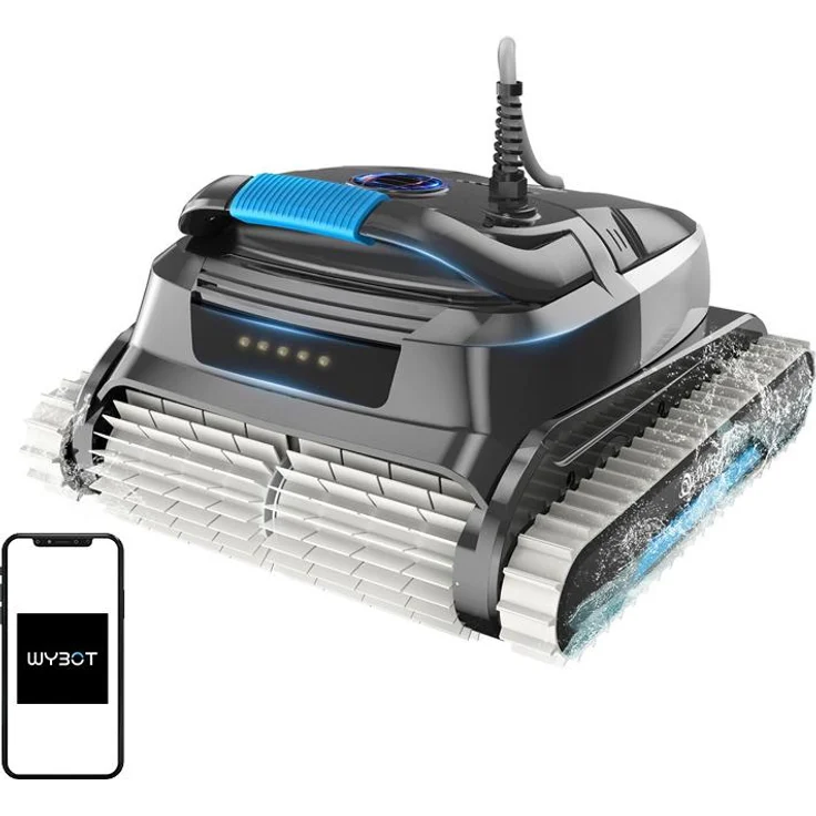 Wybot L1, kabelgebundener Poolreinigungsroboter mit 200 W bürstenlosem Motor und 6 L Filter, intelligentem Routenplan und App-Steuerung