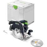 Festool HKC 55 KEB-Basic, Akku-Handkreissäge mit 5.200 min⁻¹, 18V, inkl. 8,0 Ah Li-HighPower Akkupack, KickbackStop und pendelhauben-Fernbedienung