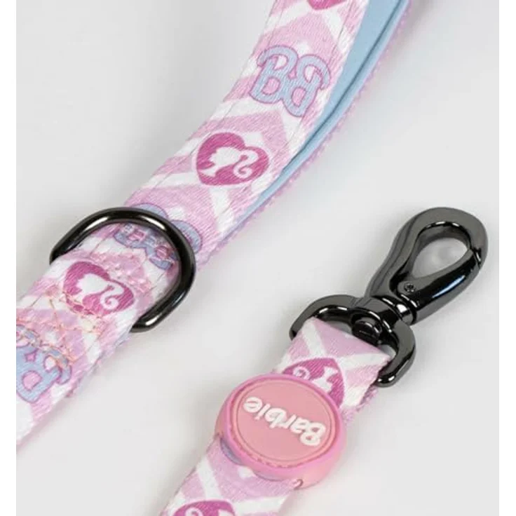 Cerda Hunde-Halsband Barbie, M Größe, verstellbar, robustes Polyester mit Metallclip – Bild 4