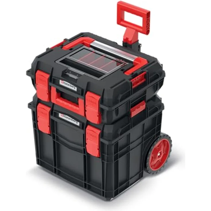 Prosperplast Kistenberg C Block Alu Log, Werkzeugkoffer mit durchdachter Organisation und robustem Aluminium-Gehäuse, 70 cm tief