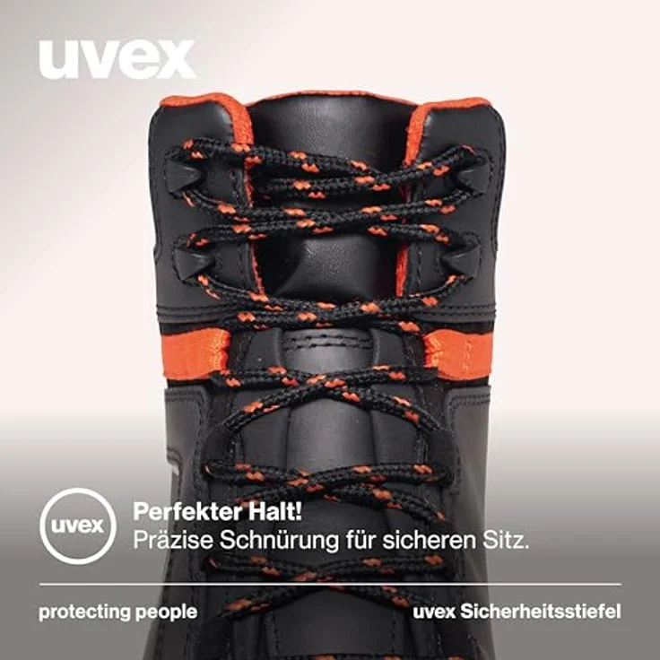 Uvex 2 Xenova Sicherheits-Stiefel, Gr. 44, S3, ESD, SRC, metallfrei, schwarz/rot – Bild 5