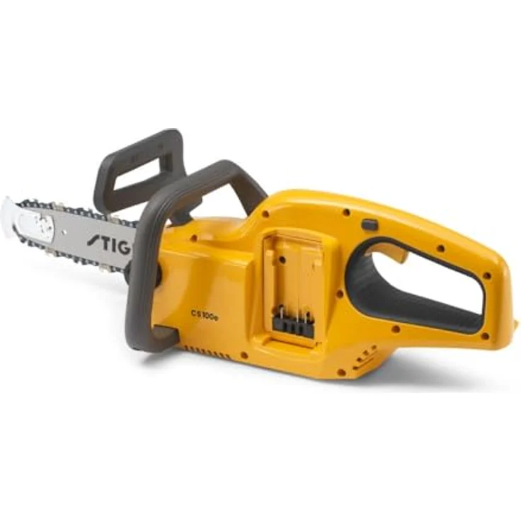 Stiga Akku-Kettensäge 'CS 100e Solo', 25 cm, 700 Watt Elektromotor, 14,5 m/s Kettengeschwindigkeit, leicht mit 2,96 kg, ohne Akku und Ladegerät – Bild 1