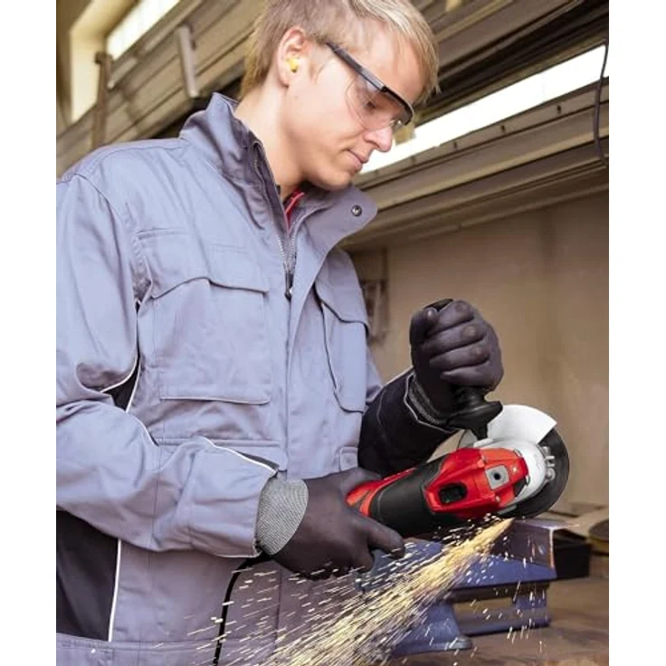 Einhell Winkelschleifer TE-AG 125 (1100 W, Scheibe Ø 125 mm, Konstantelektronik, Schutzhaube, Schlüssel im verstellbaren Zusatzhandgriff, ohne Trennscheibe) – Bild 3
