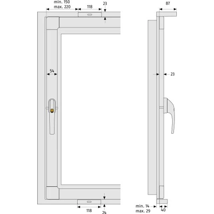 ABUS Fensterkippsicherung FKS208, 3-Punkt-Basis-Paket, braun, 44011 – Bild 5
