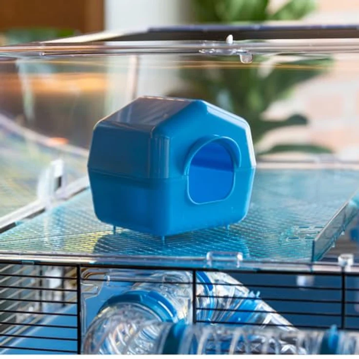 Ferplast Duna Fun Large Hamsterkäfig, Kleintierkäfig mit Röhren und stabiler Gitterverdrahtung, 72 x 46 x h 41 cm – Bild 4