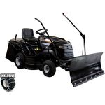 BLACK EDITION Rasentraktor PRO 220/102 Twin H mit Winterpaket 120 Plus